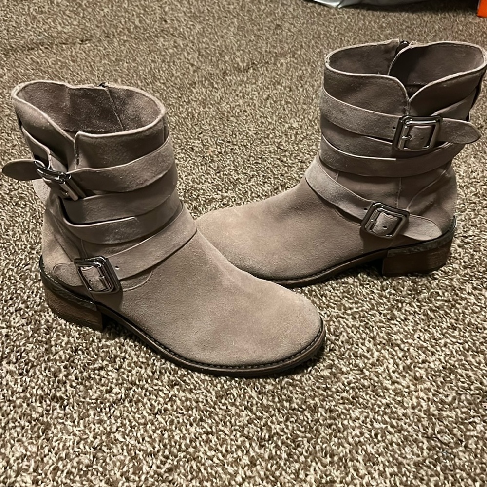 Taupe Suede Boots